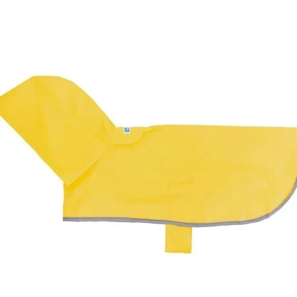 Small Dog or Cat Packable Yellow Raincoat. - Picture 7 of 7
